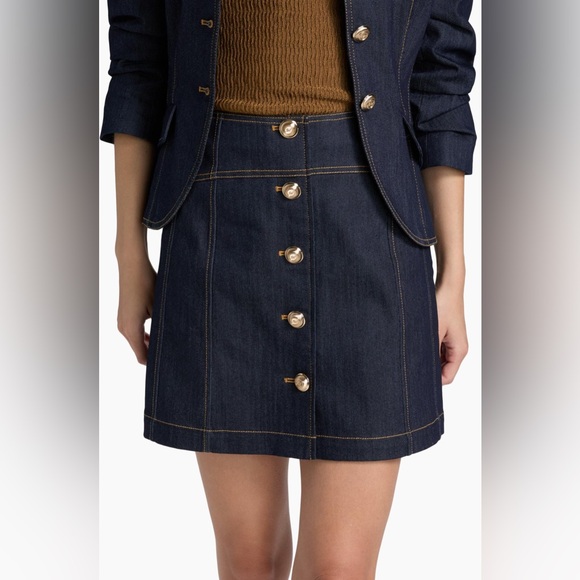 Cinq a Sept Claudia Denim Miniskirt - Picture 3 of 8